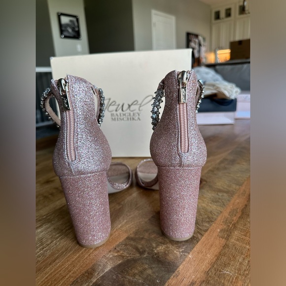 Badgley Mischka Louise Ankle Strap Sandal - Rose Gold - Picture 5 of 6